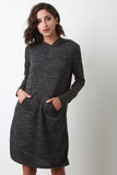 Long Sleeve Hoodie Midi Dress