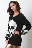 Skull Head Knitted Sweater Top