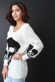 Skull Head Knitted Sweater Top