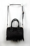 Faux Fur Satchel Bag