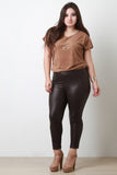 Vegan Leather Leggings