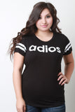 Adios Athletic Stripe Top