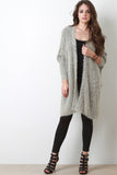 Furry Knit Longline Cardigan