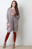 Furry Knit Longline Cardigan