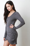 Side Gathered Runched Dress