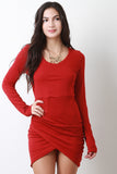 Side Gathered Runched Dress