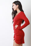 Side Gathered Runched Dress