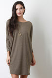 Fleecey Dolman Tunic Dress