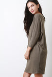 Fleecey Dolman Tunic Dress