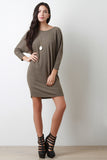 Fleecey Dolman Tunic Dress