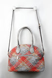 Contrasting Multicolor Woven Dome Bag