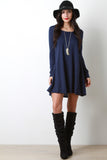 Long Sleeve Soft Knit Shift Dress