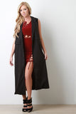 Layered Sleeveless Oversize Trench Coat