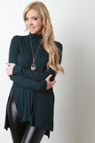 Turtle Neck Long Sleeve Flowy Top