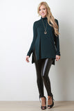 Turtle Neck Long Sleeve Flowy Top