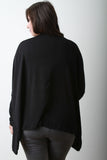 Twisted Front Dolman Sleeves Top