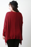 Twisted Front Dolman Sleeves Top