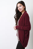 Ribbed Trim Cardigan