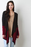 Colorblock Waterfall Cardigan