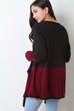 Colorblock Waterfall Cardigan