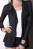 Short Drape Cardigan