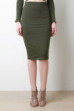 Soft Midi Pencil Skirt