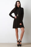 Mock Neck Long Sleeve Dress