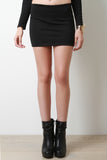 Crepe Mini Skirt