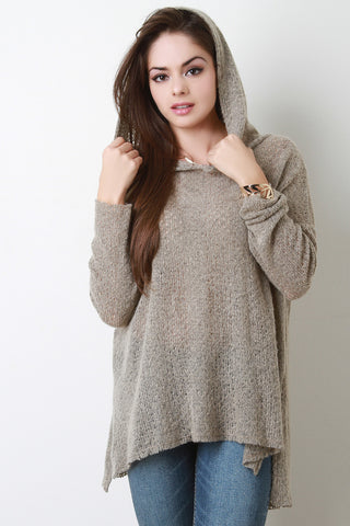 Fury Soft Knit High Low Hoodie