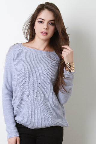 Panel Rib Knit Top