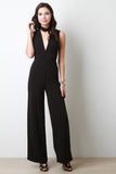 Cutout Mock Neck Jumpsuit