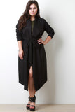 Longline Collar Flap Jacket