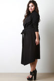 Longline Collar Flap Jacket